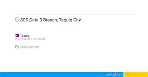SSS Gate 3 Branch, Taguig City 🇵🇭.